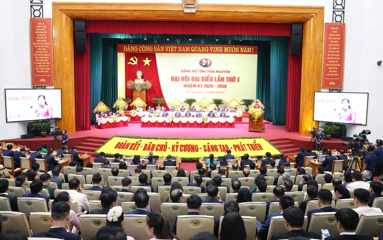 Bế mạc Đại hội đại biểu Đảng bộ tỉnh Thái Nguyên lần thứ I, nhiệm kỳ 2025 - 2030